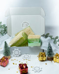 Pack Noël – 3 Savons & 1 Gant Exfoliant